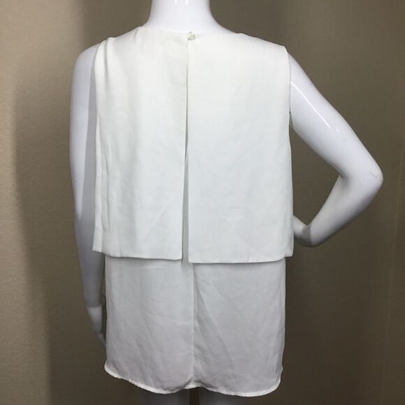 Michael Kors Tiered Sleeveless Blouse C6 - Picture 2 of 5
